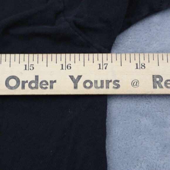 Tultex Shirt Mens Black Short Sleeve Crew Neck Graphic Print Pullover Tee - Picture 5 of 15